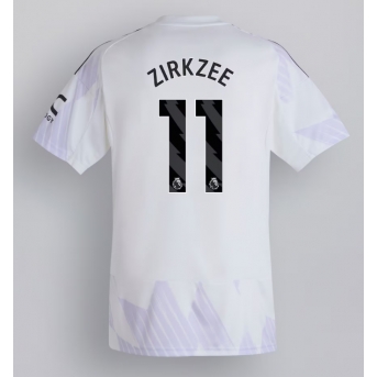 Manchester United Joshua Zirkzee #11 Maglia Gara Trasferta Repliche 2025-26 Maniche Corte